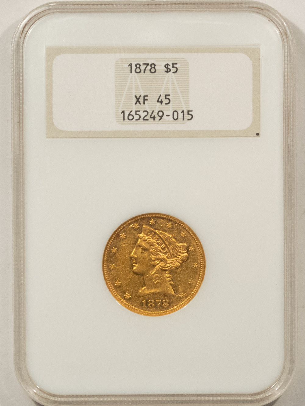 $5 1878 $5 LIBERTY GOLD HALF EAGLE – NGC XF-45, FATTIE, UNDERRATED & SUPER PQ! $5 1878 $5 LIBERTY GOLD HALF EAGLE – NGC XF-45, FATTIE, UNDERRATED & SUPER PQ!