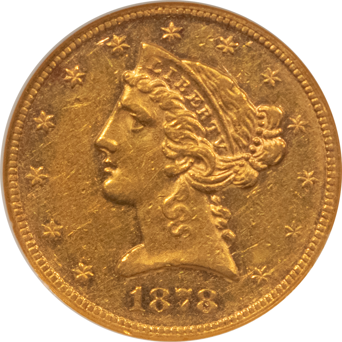 $5 1878 $5 LIBERTY GOLD HALF EAGLE – NGC XF-45, FATTIE, UNDERRATED & SUPER PQ! $5 1878 $5 LIBERTY GOLD HALF EAGLE – NGC XF-45, FATTIE, UNDERRATED & SUPER PQ!