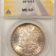 Dollars 1878 7TF $1 MORGAN DOLLAR, REV OF 1879 – PCGS AU-58, LOOKS UNC!