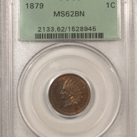 Indian 1879 INDIAN CENT – PCGS MS-62 BN, OLD GREEN HOLDER!
