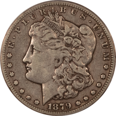 Dollars 1879-CC $1 MORGAN DOLLAR – ANACS VF-20, PERFECT CIRC! CARSON CITY!