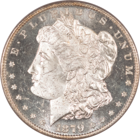 Dollars 1879-S $1 MORGAN DOLLAR – PCGS MS-64 DMPL DEEP MIRROR PROOFLIKE, GREAT CONTRAST!