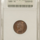 Indian 1881 INDIAN CENT – PCGS MS-63 BN, LOOKS GEM!