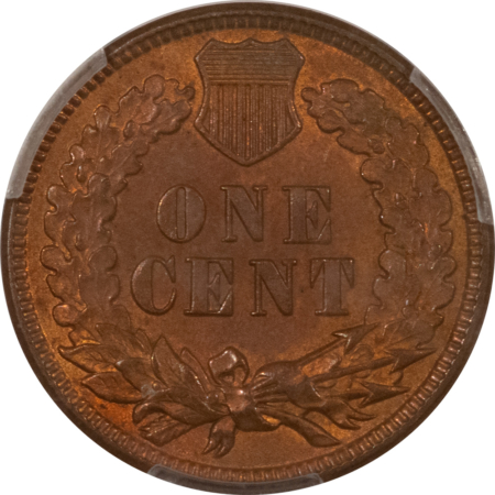 Indian 1881 INDIAN CENT – PCGS MS-63 BN, LOOKS GEM!