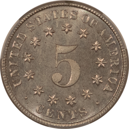CAC Approved Coins 1881 PROOF SHIELD NICKEL – CACG PR-64, PREMIUM QUALITY, LOOKS GEM! CAC APPROVED!