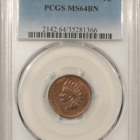 Indian 1882 INDIAN CENT – PCGS MS-64 BN, FRESH & PREMIUM QUALITY!