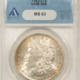 Dollars 1884-O $1 MORGAN DOLLAR – NGC MS-63, WHITE!