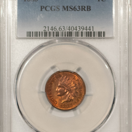 Indian 1883 INDIAN CENT – PCGS MS-63 RB, PRETTY!