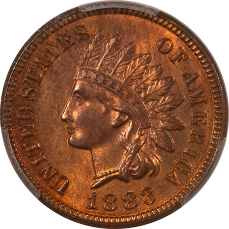 Indian 1883 INDIAN CENT – PCGS MS-63 RB, PRETTY!