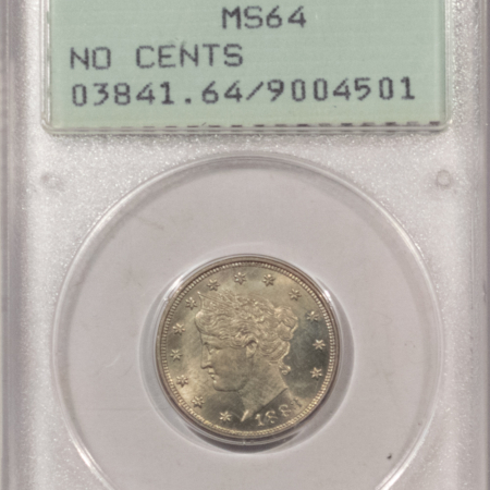 Liberty Nickels 1883 LIBERTY NICKEL, NO CENTS – PCGS MS-64, 66 QUALITY! RATTLER, SUPER PQ!