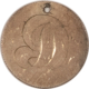 Dimes 1883 SEATED DIME LOVE TOKEN “TC” – HIGH GRADE & ORNATE WITH LOOP!