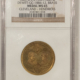 Exonumia UNDATED O.C. HANSEN MFG CO RAILROAD GAUNTLET ALUMINUM MEDAL, 38+mm-NGC MS-64 DPL