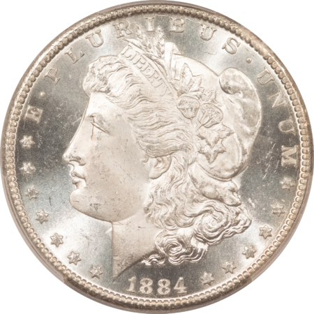Dollars 1884-CC $1 MORGAN DOLLAR, PCGS MS-65 PL PROOFLIKE W/ GREAT CONTRAST! LOOKS DMPL!