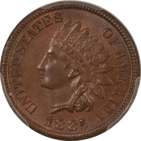 Indian 1885 INDIAN CENT – PCGS MS-64 BN, PRETTY & PREMIUM QUALITY!
