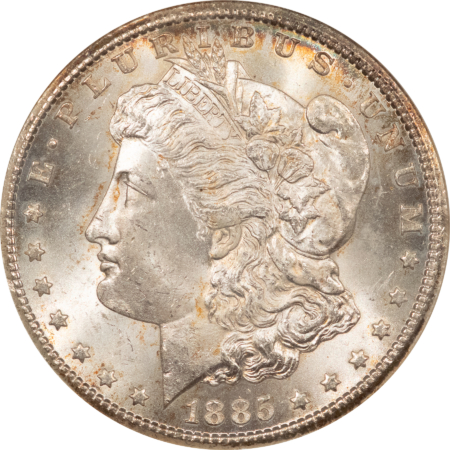 Dollars 1885-CC $1 MORGAN DOLLAR – NGC MS-64, OLD FATTY! PREMIUM QUALITY! CARSON CITY!