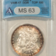 Early Copper & Colonials 1793 FLOWING HAIR LG CENT CHAIN, AMERICA PCGS FR-2, PREMIUM QUALITY! AG+ DETAILS