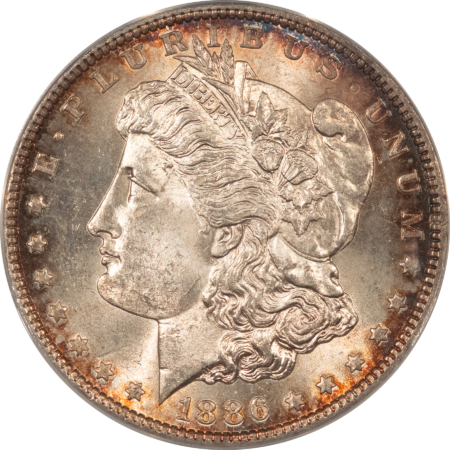 Dollars 1886 $1 MORGAN DOLLAR, VAM-17, DOUBLE DIE REVERSE, TOP 100 – ANACS MS-63