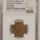 Exonumia 1888 CLEVELAND & THURMAN “STILL WE CROW” JUGATE CAMPAIGN TOKEN, ANACS MS-64 BRN!