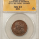 Exonumia 1868 GENERAL U.S. GRANT CAMPAIGN TOKEN, 31.5mm, DEWITT USG-1868-18, NGC MS-67