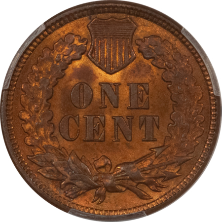 Indian 1891 INDIAN CENT – PCGS MS-64 RB, ATTRACTIVE!