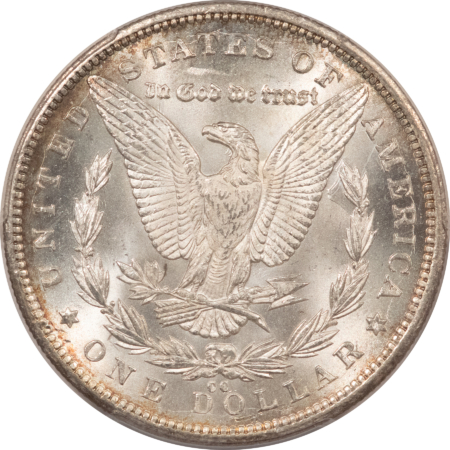 Dollars 1892-CC $1 MORGAN DOLLAR – PCGS MS-63, LUSTROUS WHITE CARSON CITY!