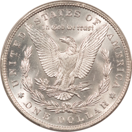 Dollars 1893 $1 MORGAN DOLLAR – PCGS MS-64+, BLAZING WHITE & FULLY STRUCK, TOUGH DATE!