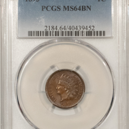 Indian 1893 INDIAN CENT – PCGS MS-64 BN, LUSTROUS, PREMIUM QUALITY!