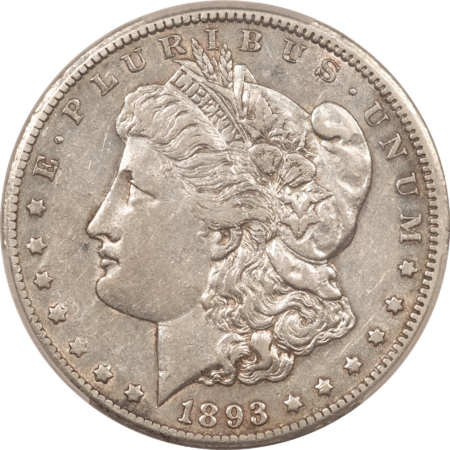 Dollars 1893-CC $1 MORGAN DOLLAR – PCGS XF-45, LUSTER & PREMIUM QUALITY! CARSON CITY!