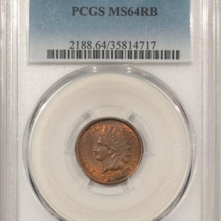 Indian 1894 INDIAN CENT – PCGS MS-64 RB, BETTER DATE!