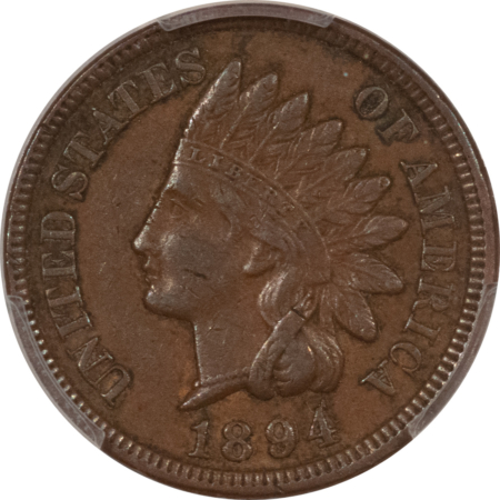 Indian 1894/1894 INDIAN CENT RPD FS-301 S-1 (011) – PCGS XF-45, POPULAR & TOUGH VARIETY