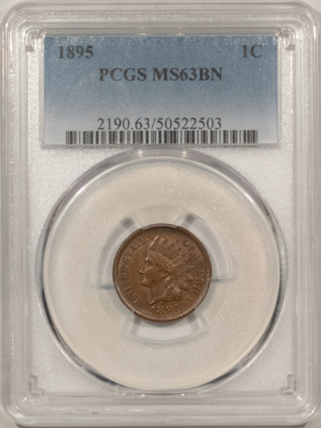 Indian 1895 INDIAN CENT – PCGS MS-63 BN CHOICE & SMOOTH!