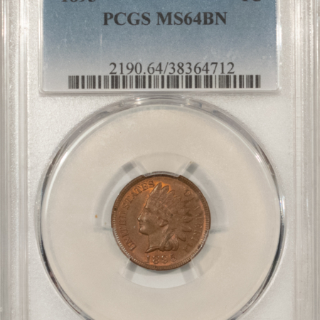 Indian 1895 INDIAN CENT – PCGS MS-64 BN, SMOOTH & PREMIUM QUALITY!