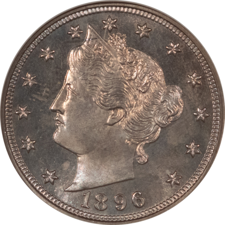 Liberty Nickels 1896 PROOF LIBERTY NICKEL – NGC PF-64 ATTRACTIVE & LOOKS GEM!