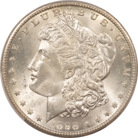 Dollars 1898-O $1 MORGAN DOLLAR – PCGS MS-65+ A WHITE PREMIUM QUALITY GEM!