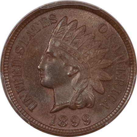 Indian 1899 INDIAN CENT – PCGS MS-64 BN, PRETTY & PREMIUM QUALITY!