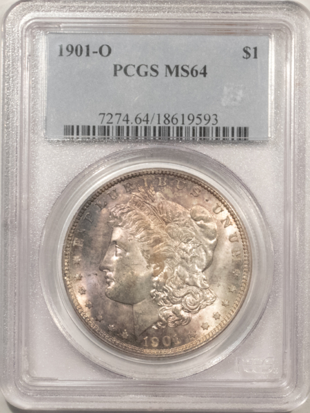 Dollars 1901-O $1 MORGAN DOLLAR – PCGS MS-64 TONED