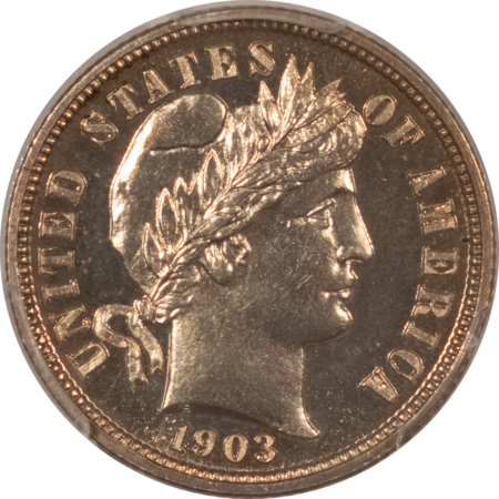 Barber Dimes 1903 PROOF BARBER DIME – PCGS PR-64, FLASHY & PREMIUM QUALITY!