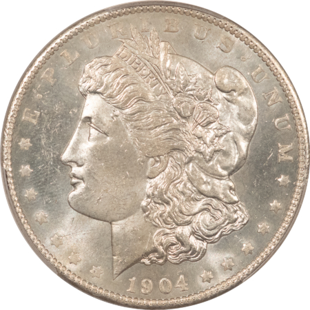 Dollars 1904-O $1 MORGAN DOLLAR – PCGS MS-64, SEMI-PL FLASHY!!