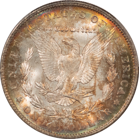 CAC Approved Coins 1904-O $1 MORGAN DOLLAR – PCGS MS-65+ CAC, BEAUTIFUL RAINBOW TONED!