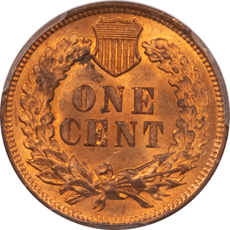 Indian 1905 INDIAN CENT – PCGS MS-64 RD, FIERY RED, PREMIUM QUALITY!