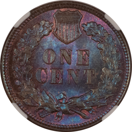 Indian 1907 INDIAN CENT – NGC MS-63 BN, VERY PRETTY & PQ+!