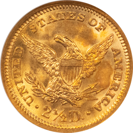 $2.50 1907 $2.50 LIBERTY GOLD QUARTER EAGLE – NGC MS-67, SUPERB GEM & PREMIUM QUALITY!