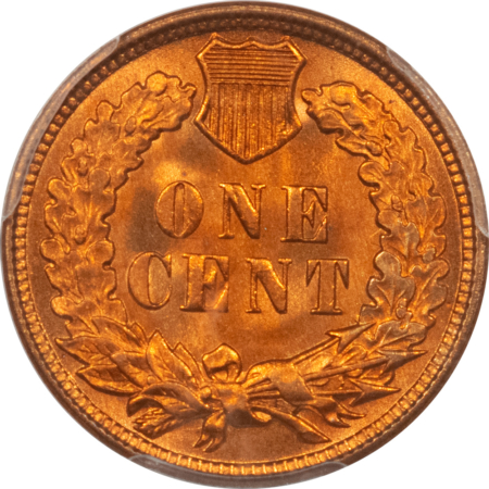 Indian 1908 INDIAN CENT PCGS MS-64 RD, BLAZING RED COLOR PREMIUM QUALITY!