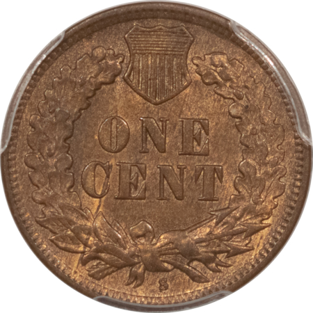Indian 1908-S INDIAN CENT PCGS MS-63 BN CAC APPROVED, KEY DATE!