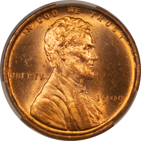 CAC Approved Coins 1909 LINCOLN CENT – CACG MS-64 RD, RED GEM & CAC