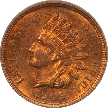 Indian 1909 INDIAN CENT ICG MS-63 RD, FIERY & PRETTY!