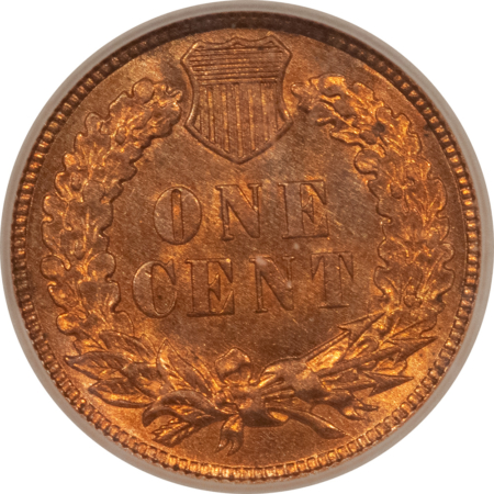 Indian 1909 INDIAN CENT ICG MS-63 RD, FIERY & PRETTY!