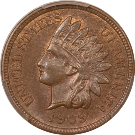 Indian 1909-S INDIAN CENT – PCGS MS-65 BN, A PERFECT GEM! KEY-DATE!