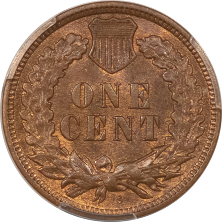Indian 1909-S INDIAN CENT – PCGS MS-65 BN, A PERFECT GEM! KEY-DATE!