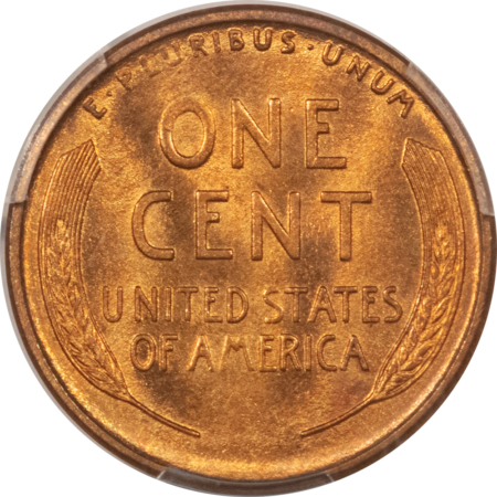 Lincoln Cents (Wheat) 1910-S LINCOLN CENT – PCGS MS-65 RD, LOOKS 66 RED, PREMIUM QUALITY!